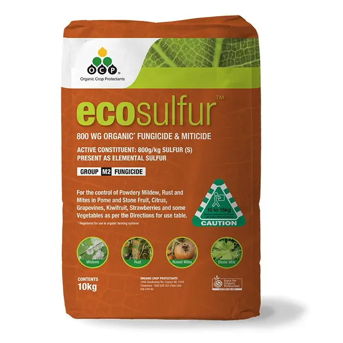 ecosulfur 800 WG Organic Fungicide & Miticide